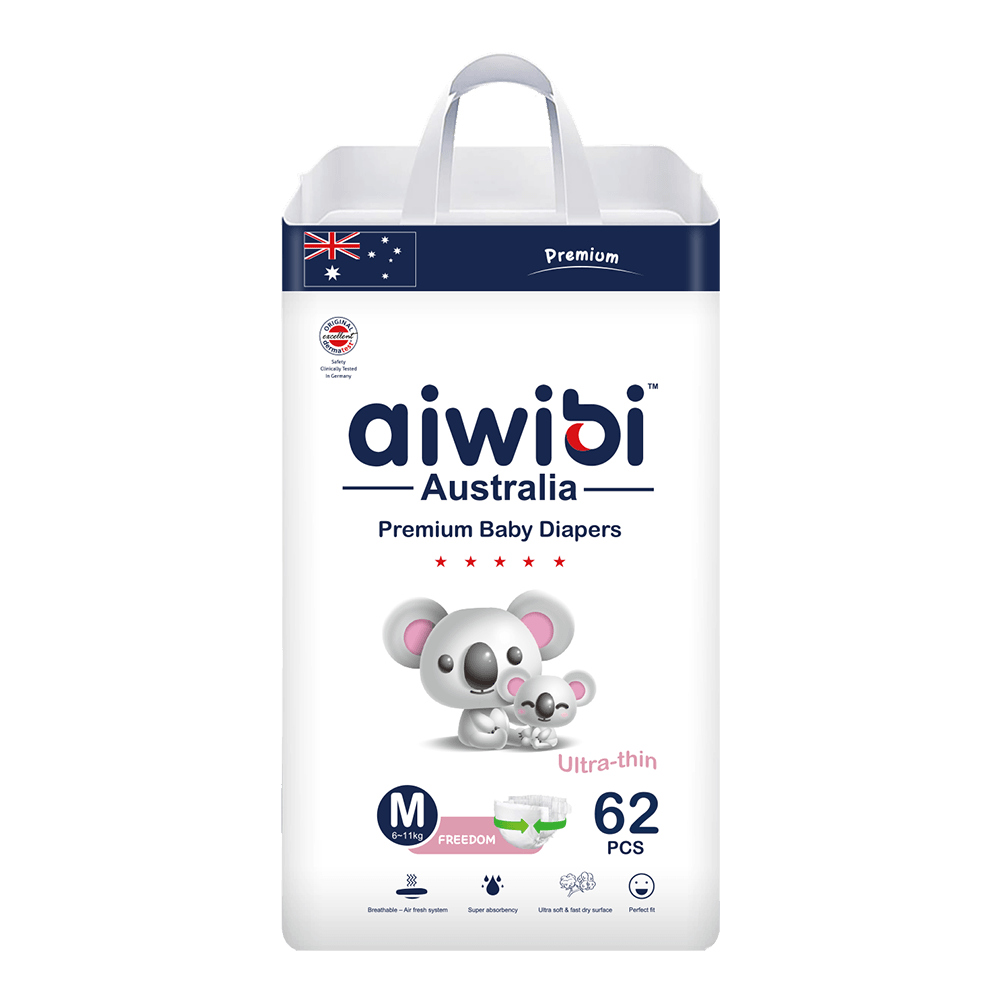 Aiwibi Royal Comfort Baby Diapers – Ultra-Thin, Super Absorbent & Leak-Proof
