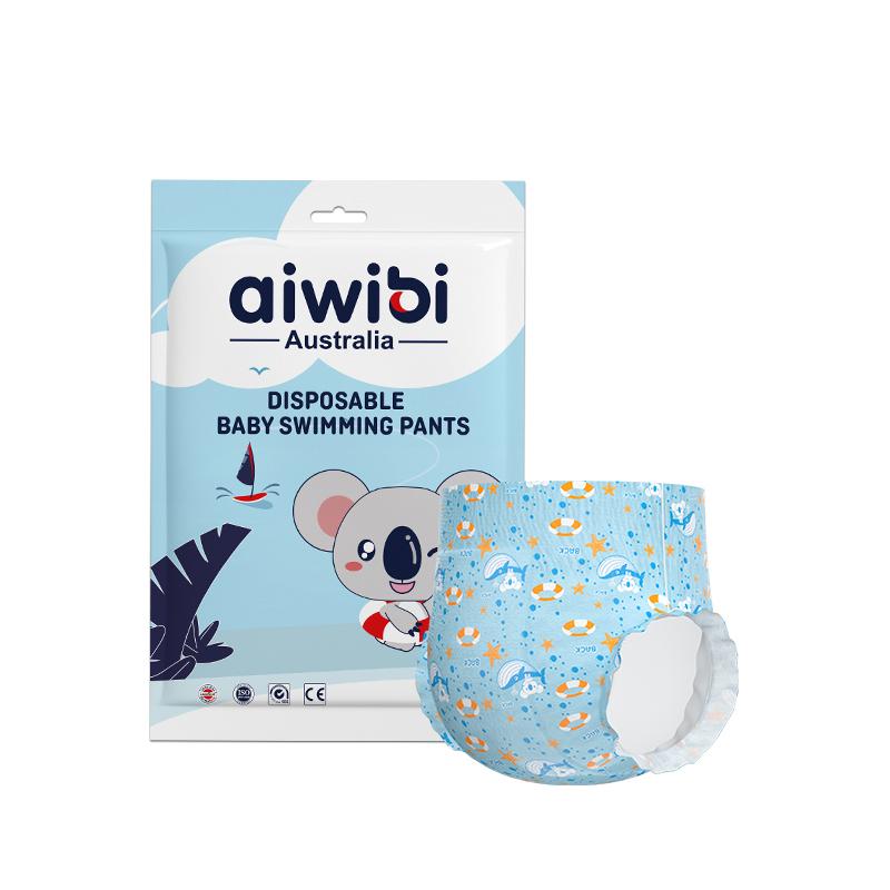 Aiwibi Baby Swimming Waterproof Pull-up Pants - Disposable for Baby Swimming Pools